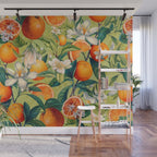 Orange Blossoms Wall Mural Gallery Image 1