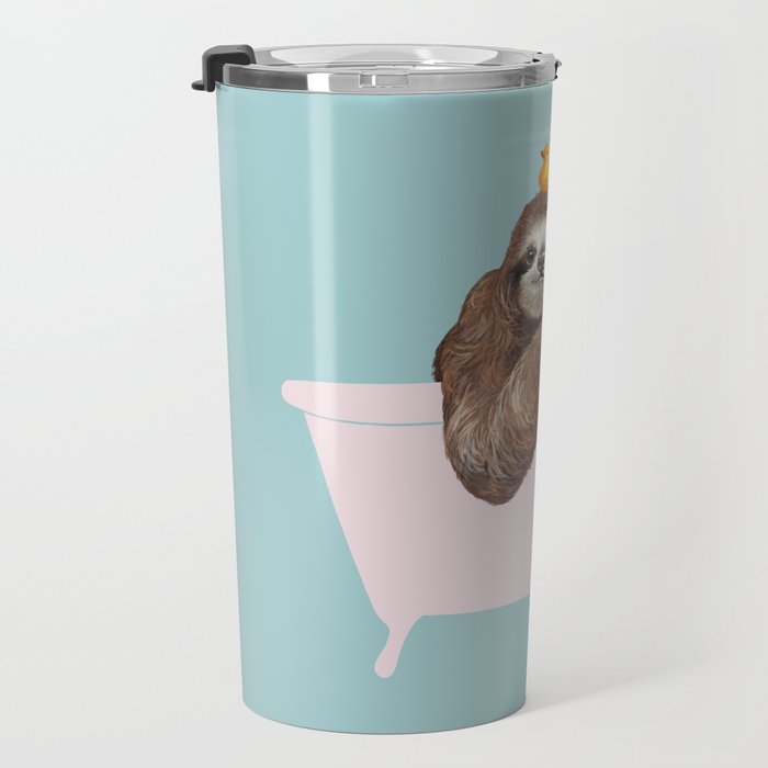 Sloth in Bathtub  Travel Mug Gallery Image 3
