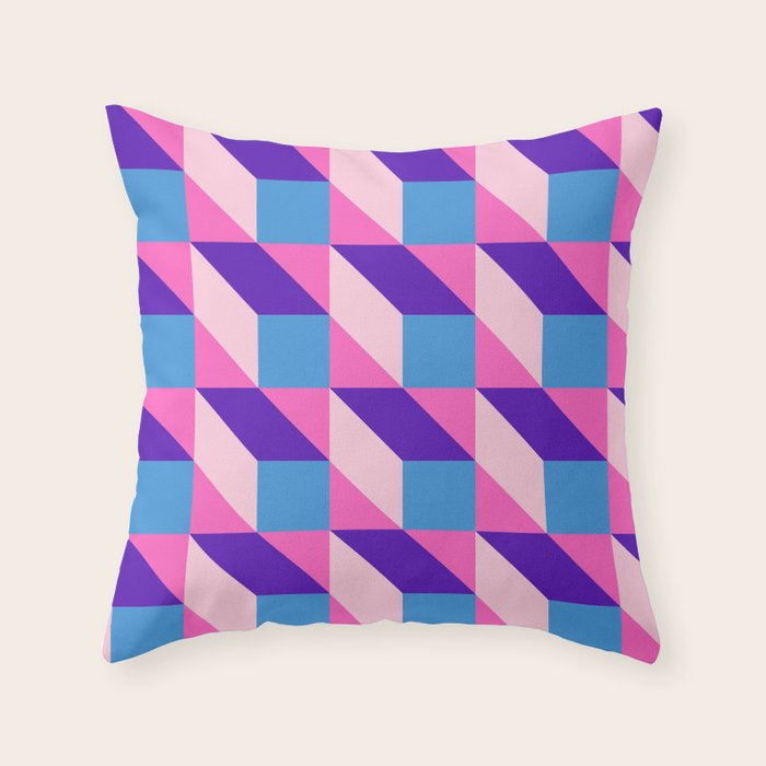 Geometric 01B Throw Pillow Gallery Image 1