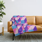 Geometric 01B Throw Blanket Gallery Image 1