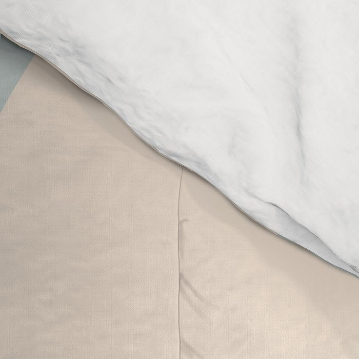 YOUR HEALTH IS YOUR WEALTH with Liquid retro abstract pattern in orange and blue Comforter Gallery Image 4