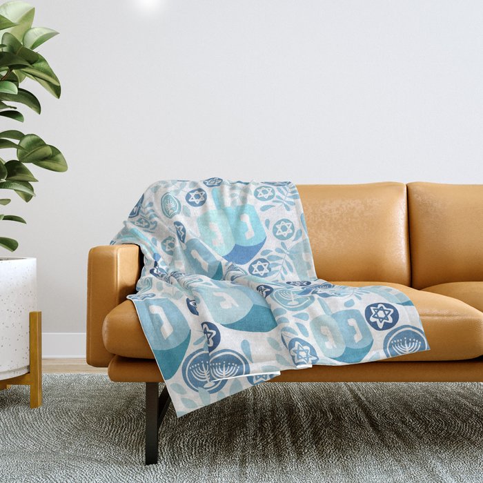 Dreidel  Throw Blanket Gallery Image 1