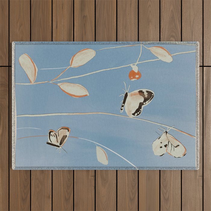 Butterflies 5 Outdoor Rug Gallery Image 1