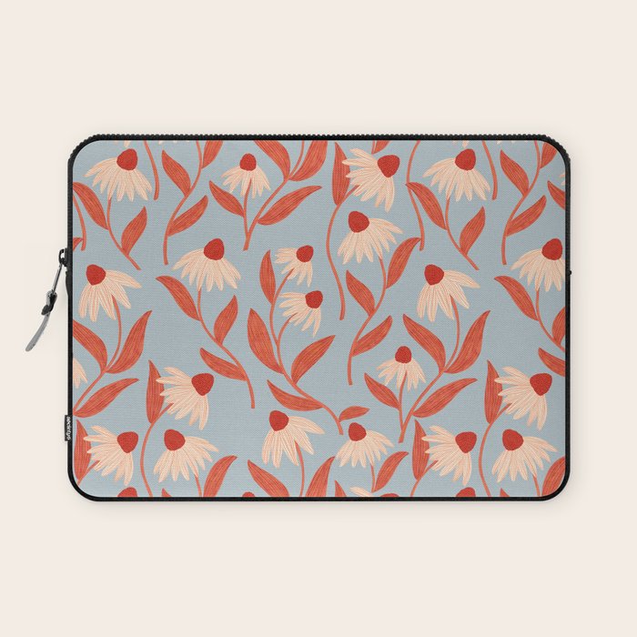 Blue Vase of Daisies Collection Laptop Sleeve Gallery Image 1