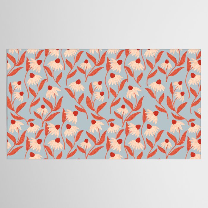 Blue Vase of Daisies Collection Tablecloth Gallery Image 2