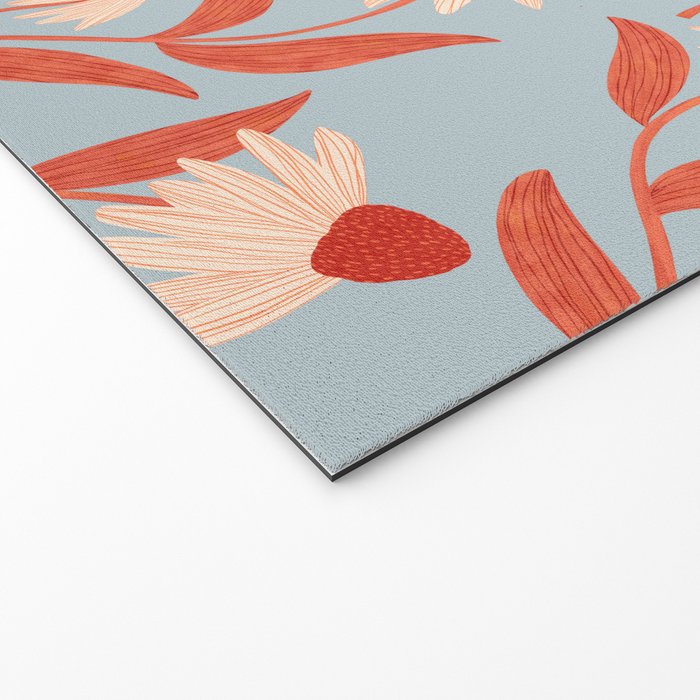 Blue Vase of Daisies Collection Welcome Mat Gallery Image 2