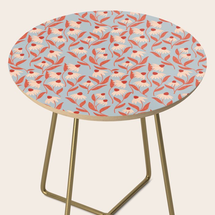 Blue Vase of Daisies Collection Side Table Gallery Image 2