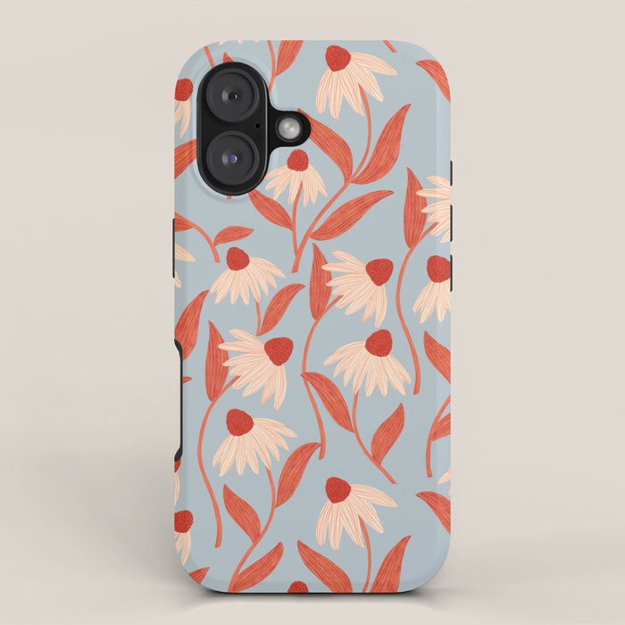 Blue Vase of Daisies Collection iPhone Case Gallery Image 1