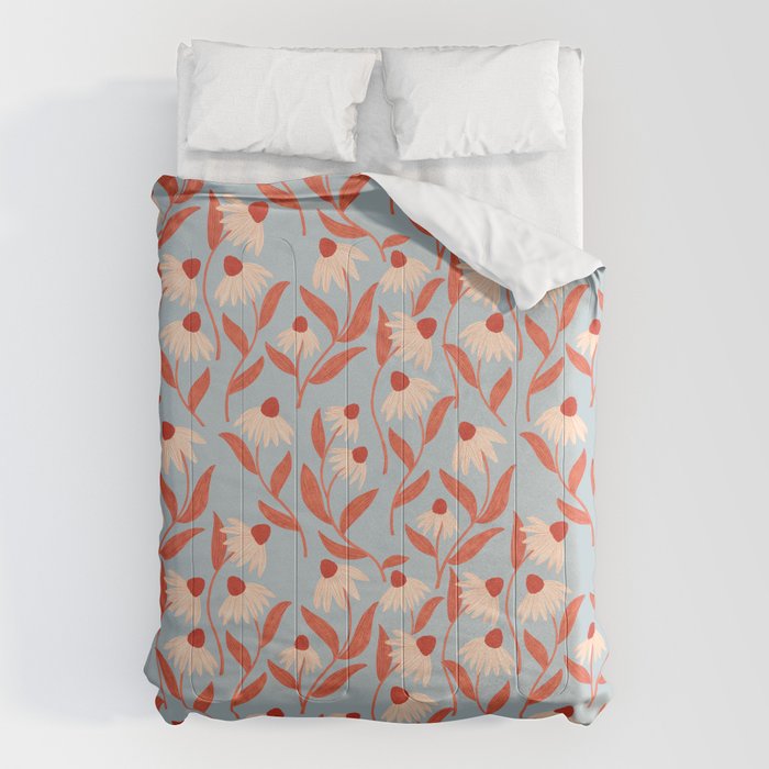 Blue Vase of Daisies Collection Comforter Gallery Image 6