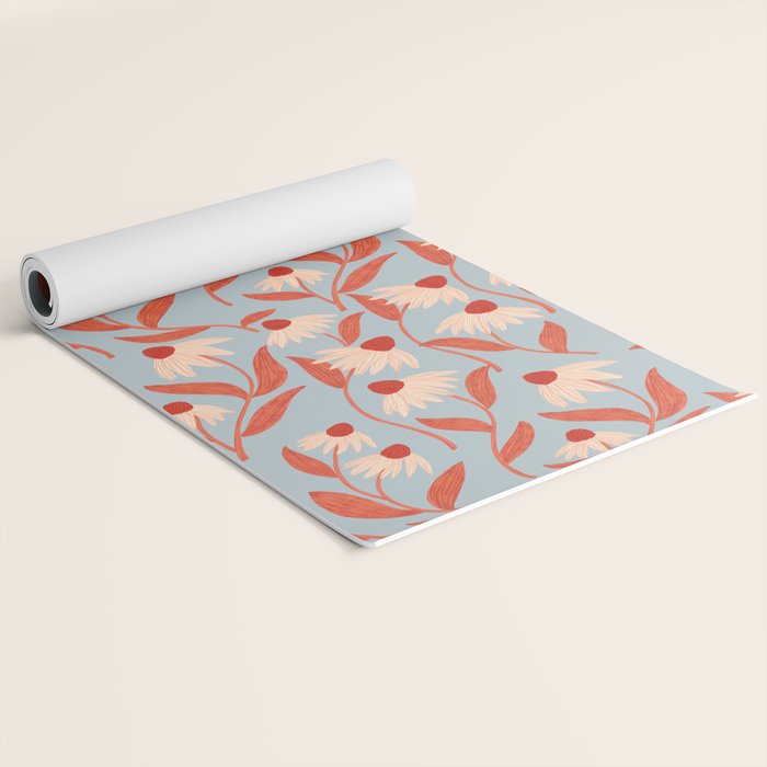 Blue Vase of Daisies Collection Yoga Mat Gallery Image 2