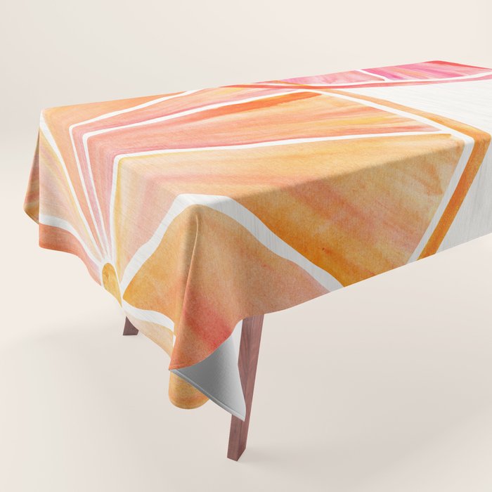 Summer Citrus Party Watercolor Tablecloth Gallery Image 1