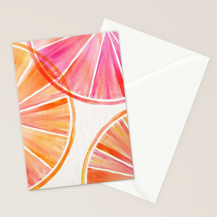 Summer Citrus Party Watercolor Stationery Card Gallery Image 2