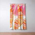 Summer Citrus Party Watercolor Window Curtain Gallery Image 3