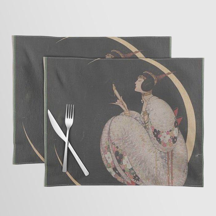 Vintage Fashion Magazine Cover December 1917 Placemat Gallery Image 1