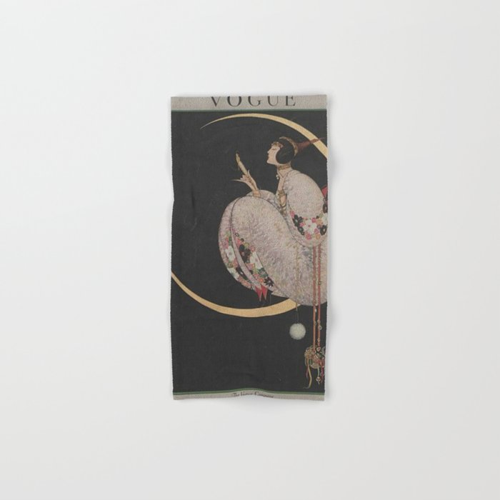 Vintage Fashion Magazine Cover December 1917 Bath Towel Gallery Image 1