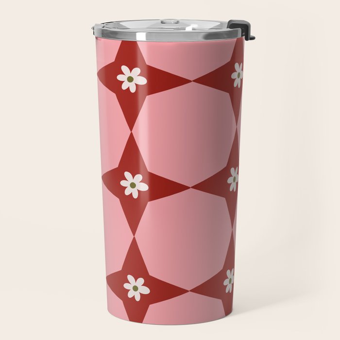 Flower Tile I Travel Mug Gallery Image 2