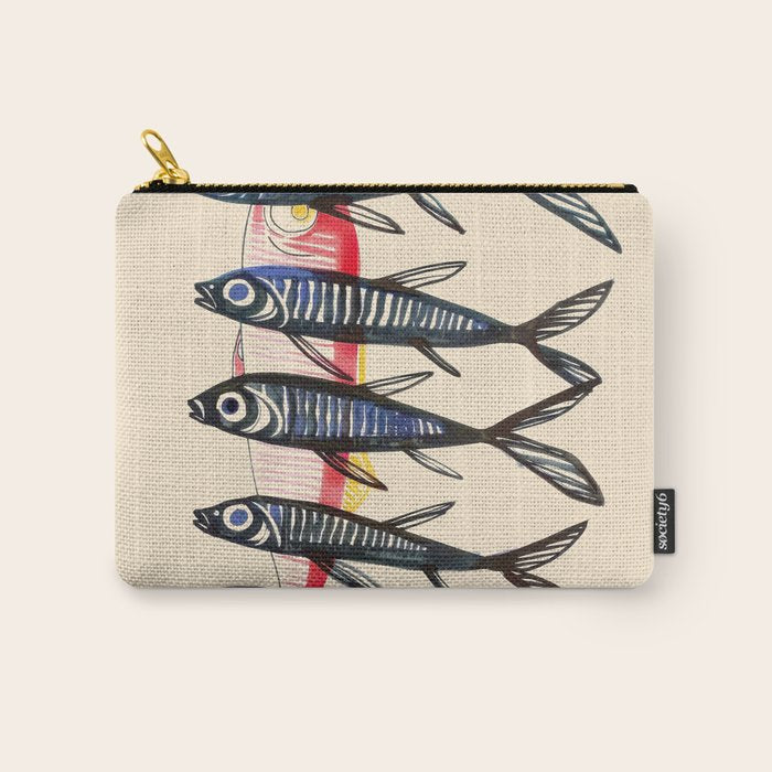 Deep Sea Stripes Carry All Pouch Gallery Image 1