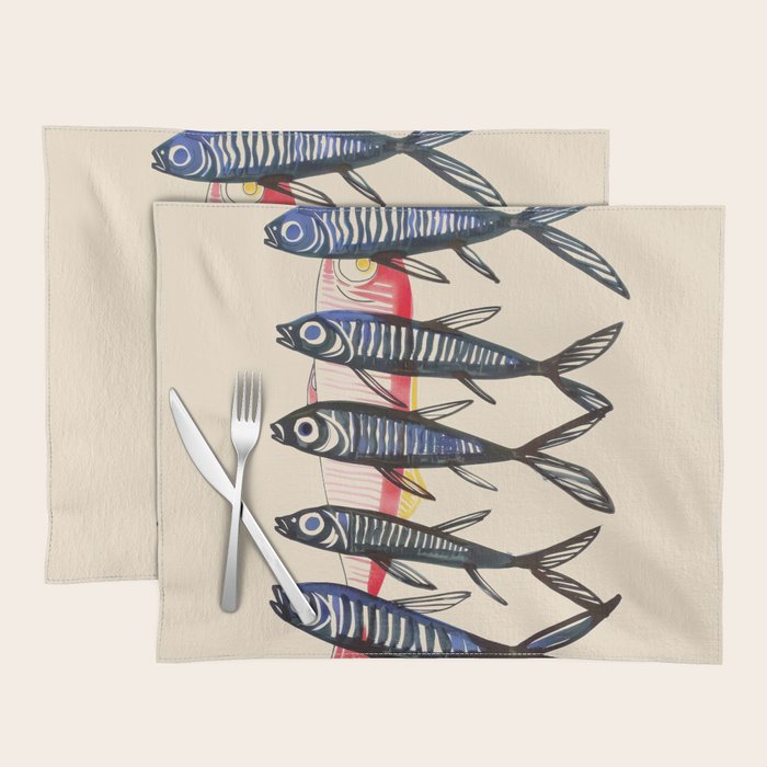 Deep Sea Stripes Placemat Gallery Image 1