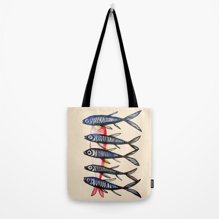 Deep Sea Stripes Tote Bag Gallery Image 2