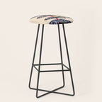 Deep Sea Stripes Stool Gallery Image 1