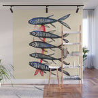 Deep Sea Stripes Wall Mural Gallery Image 1