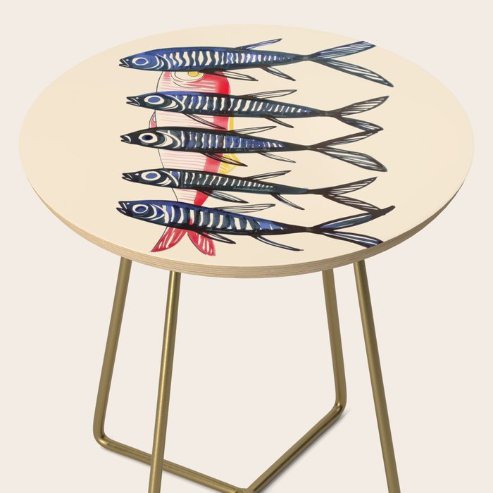 Deep Sea Stripes Side Table Gallery Image 2