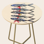 Deep Sea Stripes Side Table Gallery Image 2