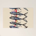 Deep Sea Stripes Welcome Mat Gallery Image 1