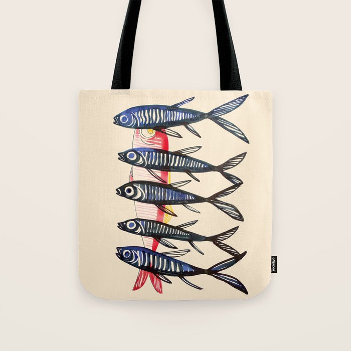Deep Sea Stripes Tote Bag Gallery Image 1
