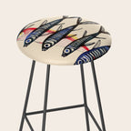 Deep Sea Stripes Stool Gallery Image 2