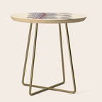 Deep Sea Stripes Side Table Gallery Image 1