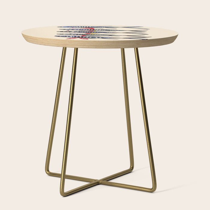 Deep Sea Stripes Side Table Gallery Image 1