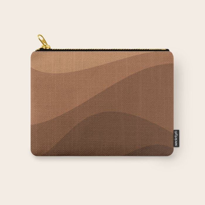 Abstract Color Waves - Desert Tones Carry All Pouch Gallery Image 1
