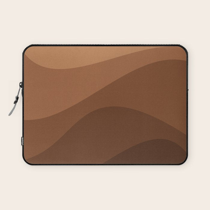 Abstract Color Waves - Desert Tones Laptop Sleeve Gallery Image 1