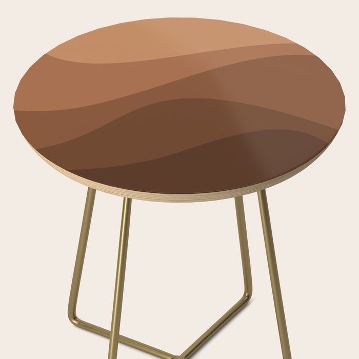 Abstract Color Waves - Desert Tones Side Table Gallery Image 2