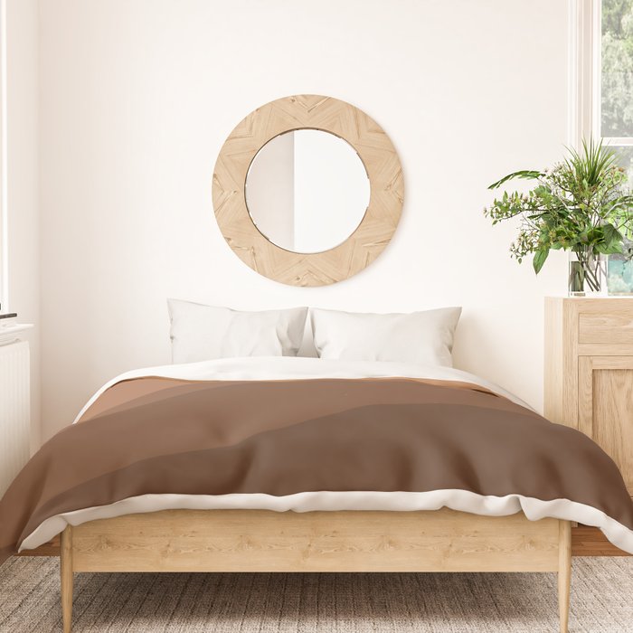 Abstract Color Waves - Desert Tones Duvet Cover Gallery Image 3