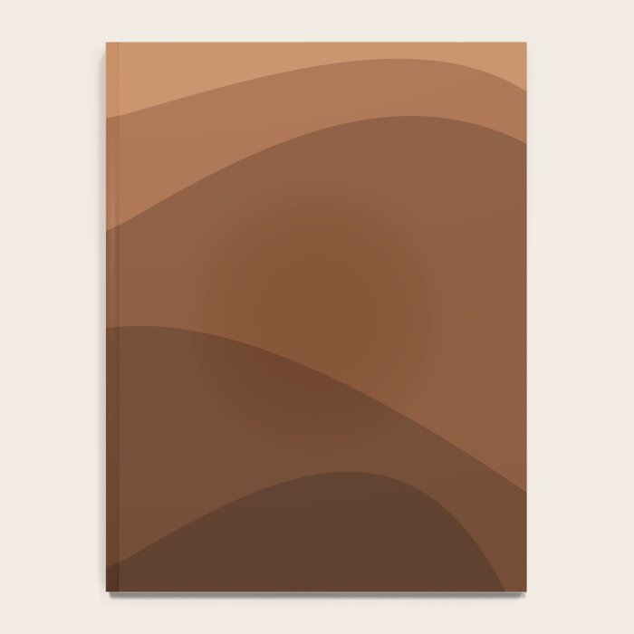 Abstract Color Waves - Desert Tones Notebook Gallery Image 4