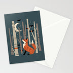 Winter Forest Fox Stationery Card Gallery Image 2