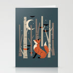 Winter Forest Fox Stationery Card Gallery Image 2