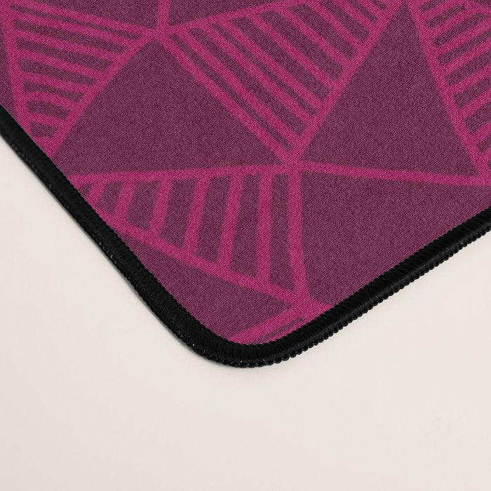 Abstract Minimalism in Raspberry Desk Mat Gallery Image 4