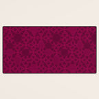 Abstract Minimalism in Raspberry Desk Mat Gallery Image 3