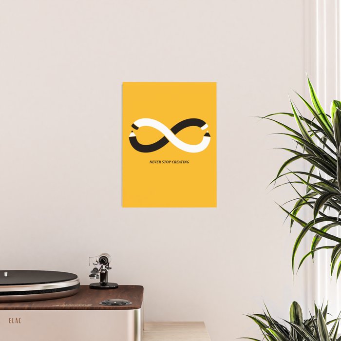Never stop creating (the infinity pencil) Poster Gallery Image 2