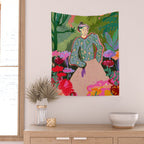 AUTUMN WALK IN THE FOREST Wall Tapestry Gallery Image 2