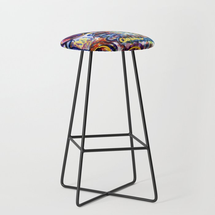 Sunny Life Graffiti Doodle Art by Emmanuel Signorino Stool Gallery Image 1