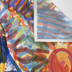 Sunny Life Graffiti Doodle Art by Emmanuel Signorino Wall Tapestry Gallery Image 3