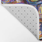 Sunny Life Graffiti Doodle Art by Emmanuel Signorino Bath Mat Gallery Image 2