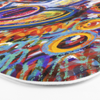 Sunny Life Graffiti Doodle Art by Emmanuel Signorino Bath Mat Gallery Image 3