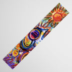 Sunny Life Graffiti Doodle Art by Emmanuel Signorino Table Runner Gallery Image 3
