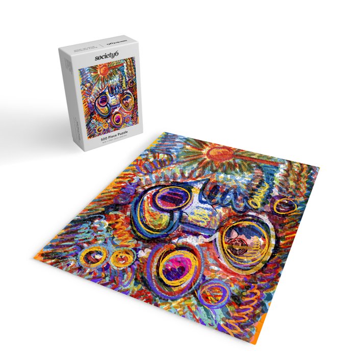 Sunny Life Graffiti Doodle Art by Emmanuel Signorino Jigsaw Puzzle Gallery Image 2
