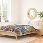 Sunny Life Graffiti Doodle Art by Emmanuel Signorino Duvet Cover Gallery Image 2